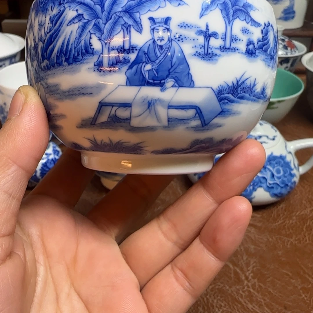 陶摆件今天晚上的月亮很圆