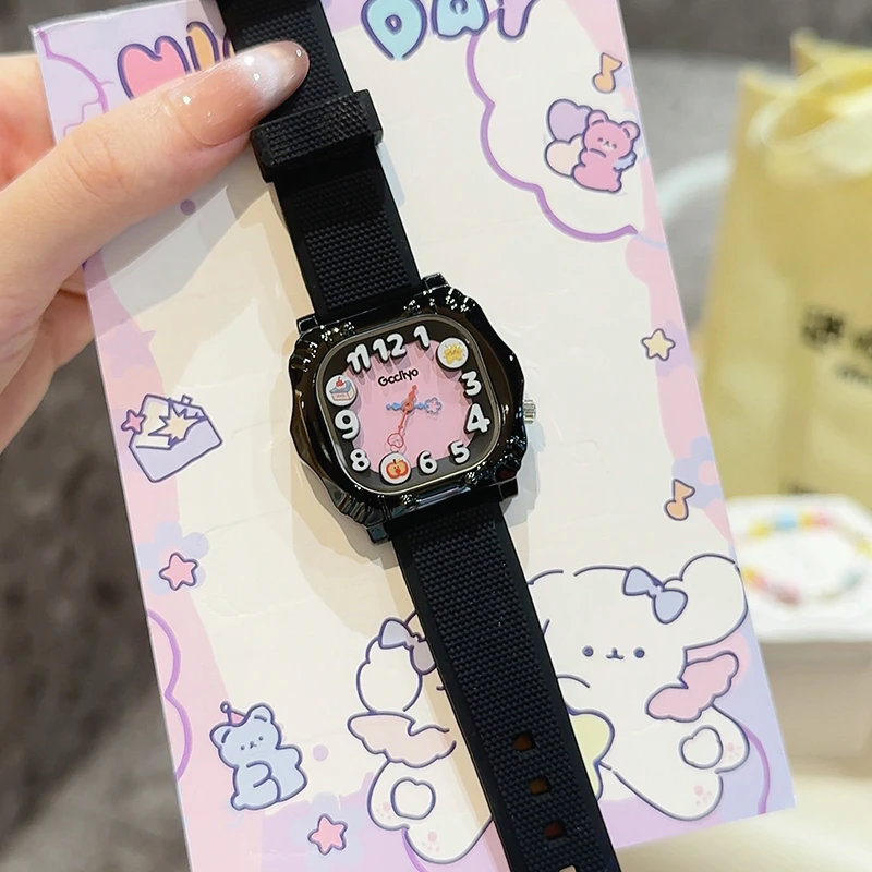 GCCLIYO多巴胺手表爆款2025新款学生高颜值硅胶女表女生礼物2329