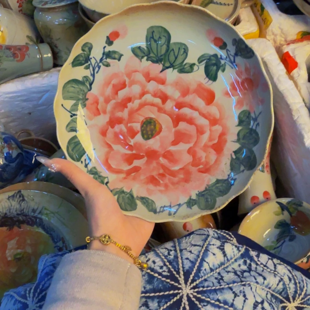 瓷片景德镇陶瓷手工手绘