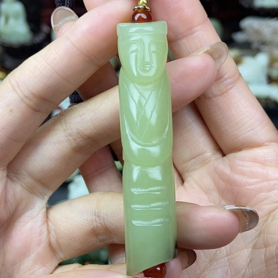 和田玉未镶嵌挂件