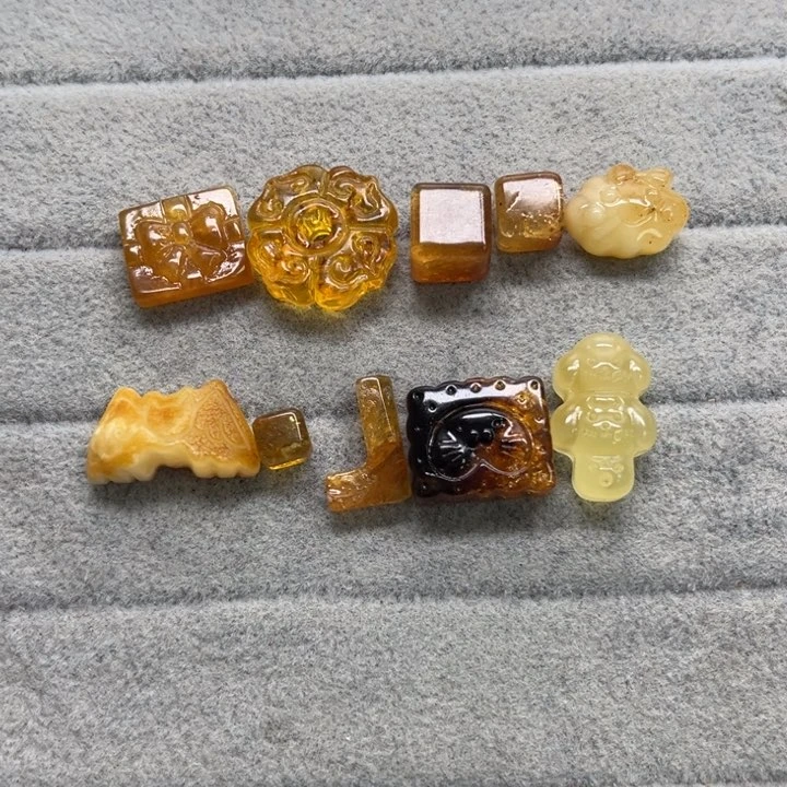 未镶嵌蜜蜡裸石小***࿐天然琥珀蜜蜡