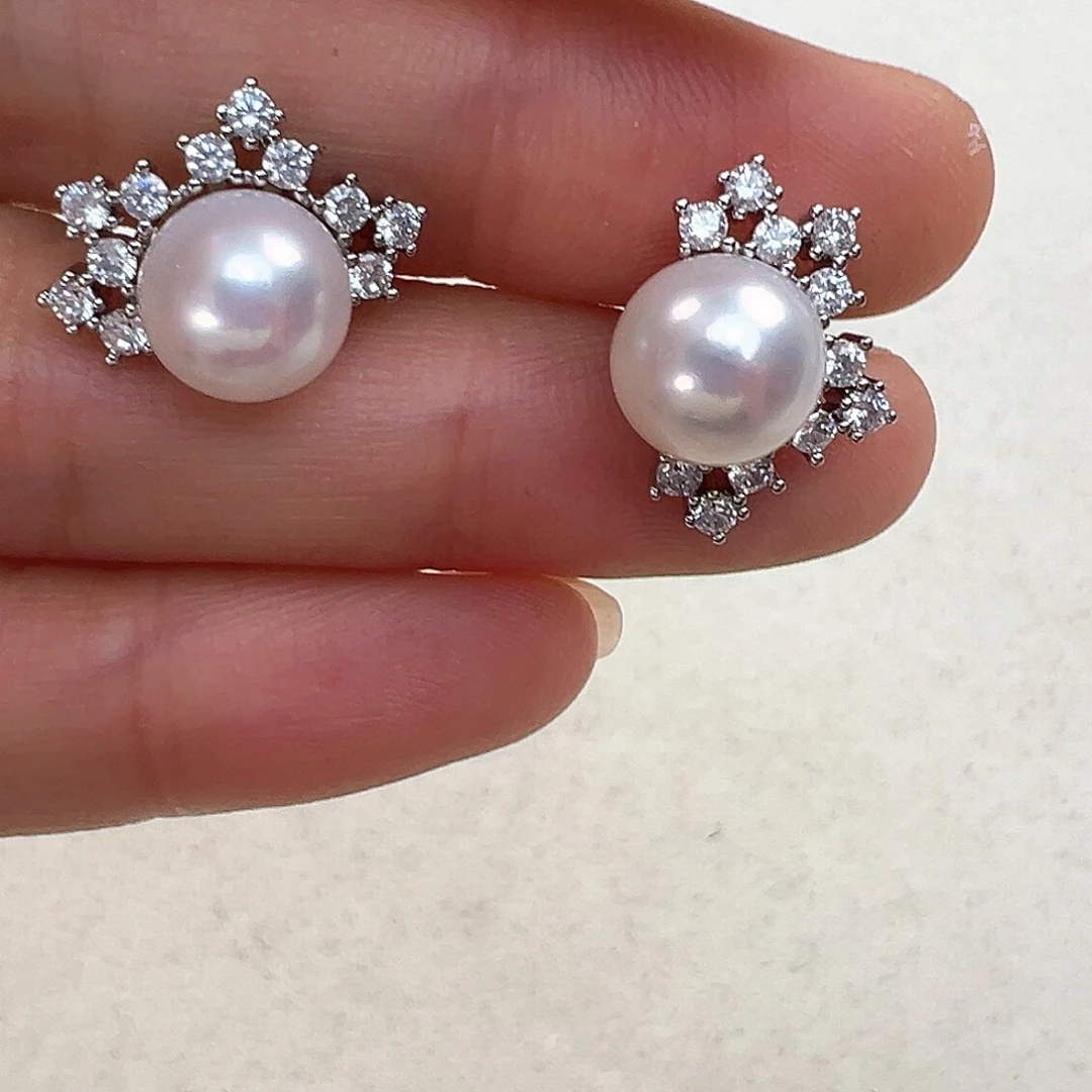 淡水珍珠耳饰未镶嵌