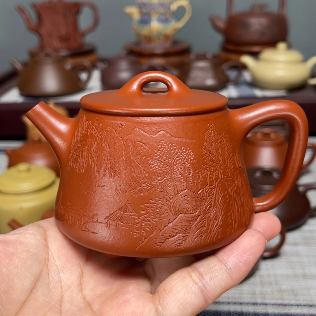 茶壶紫砂全手工制作200cc