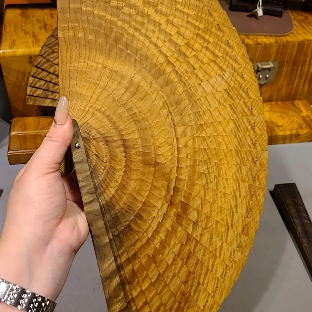 金丝楠24小叶桢楠金丝楠木苏扇