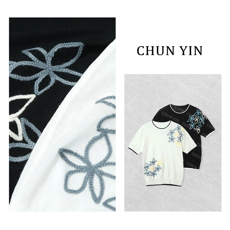 花开郁金 天偲时尚宽松休闲上衣32682