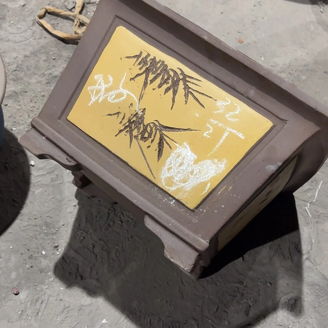 紫砂宜兴紫砂花盆，现货发