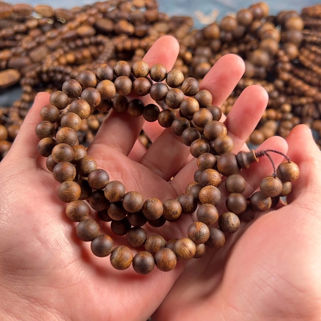 醉***意沉香手串圆珠多圈0.9规格44克