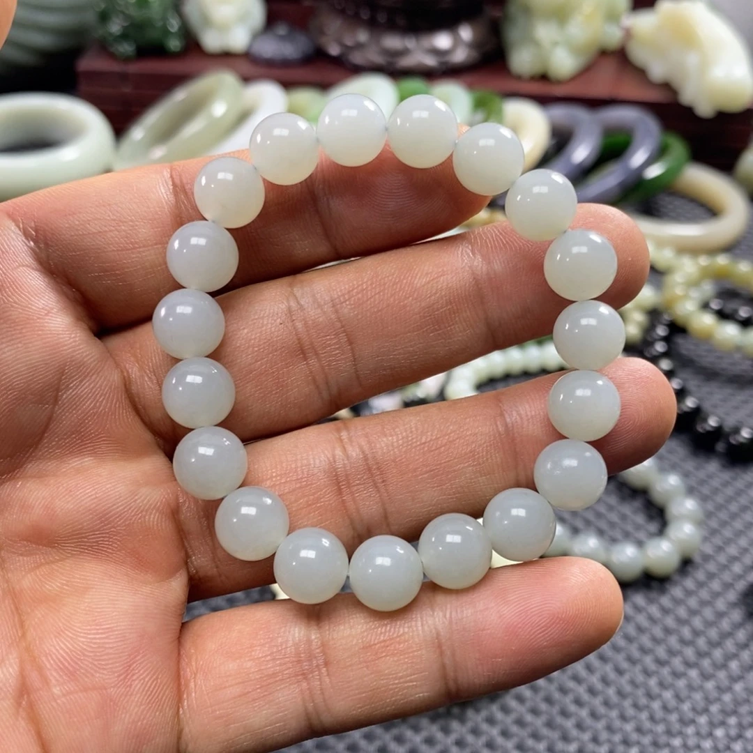 和田玉未镶嵌手链