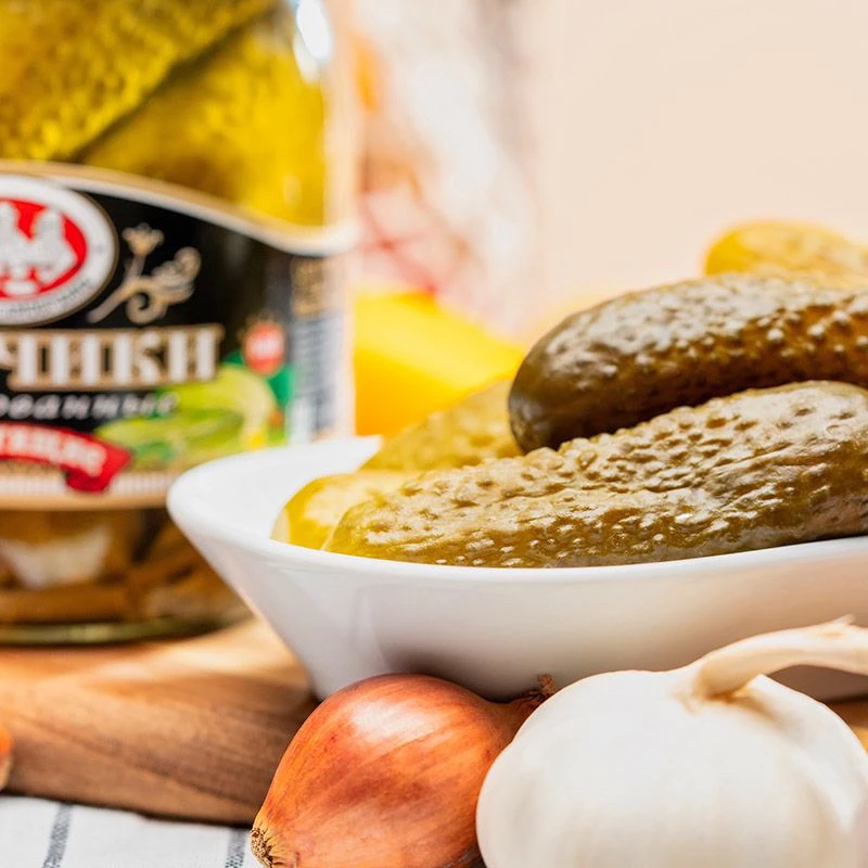 仨哥们酸黄瓜罐头680g俄罗斯进口正宗泡菜腌制脆爽可口咸菜下饭菜