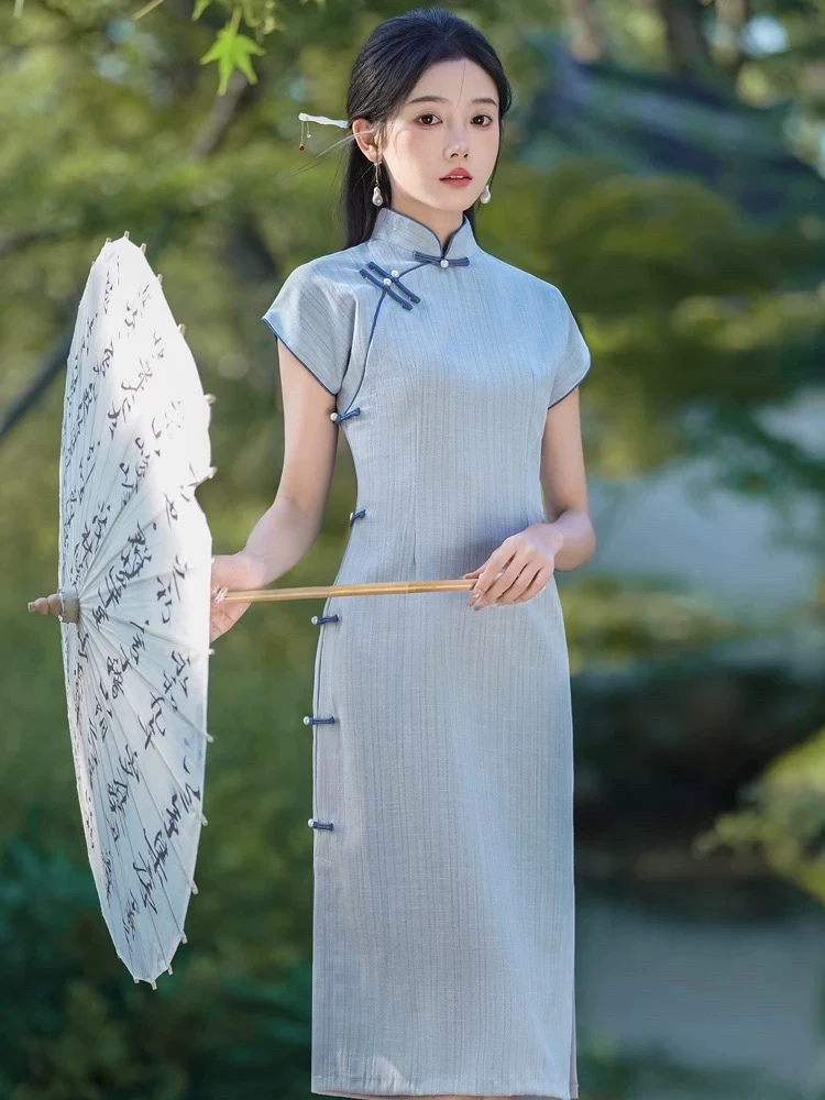 旗格格 设计师新款减龄显瘦国风旗袍