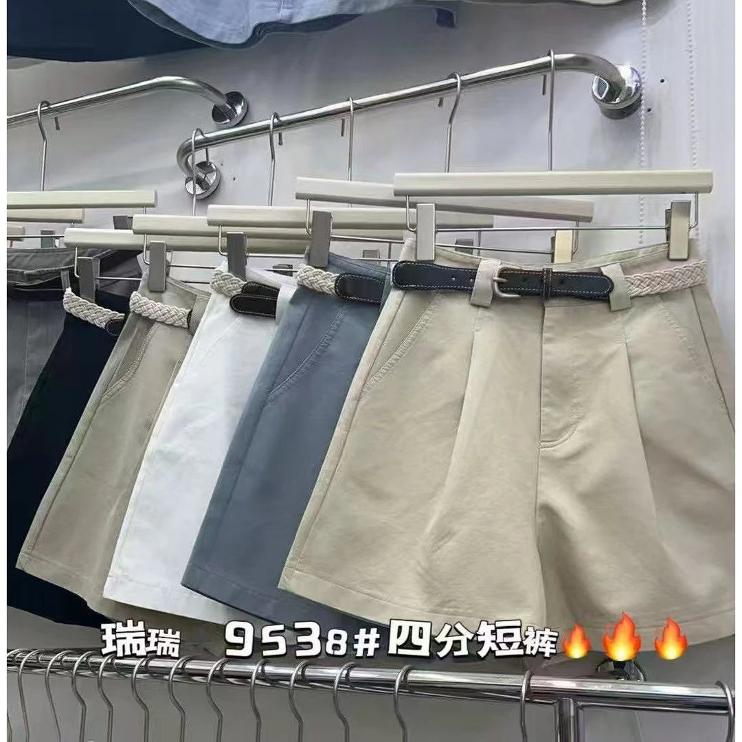 【大仙家】9538 十三行春款四分短裤韩式舒适时尚百搭女士春夏季