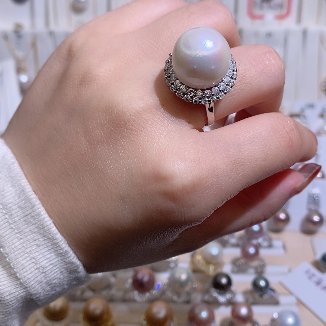 淡水珍珠戒指未镶嵌w15.8