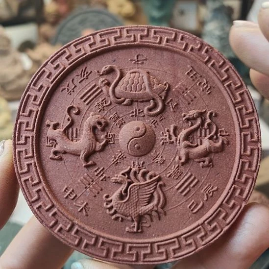 泥塑s****呀红龙涎香方四方神兽香牌瑕疵款福利价