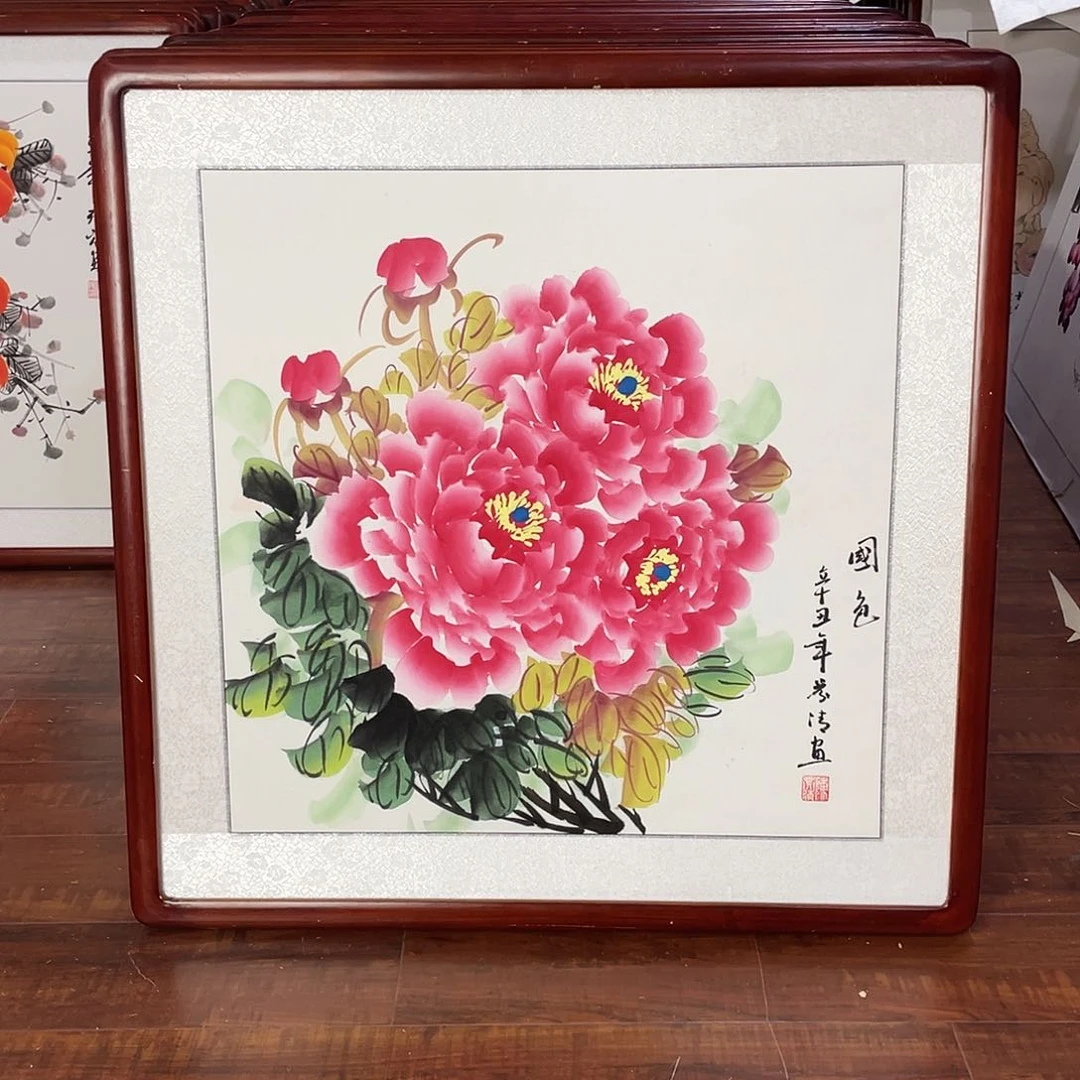 国画带框尺寸63*63厘米