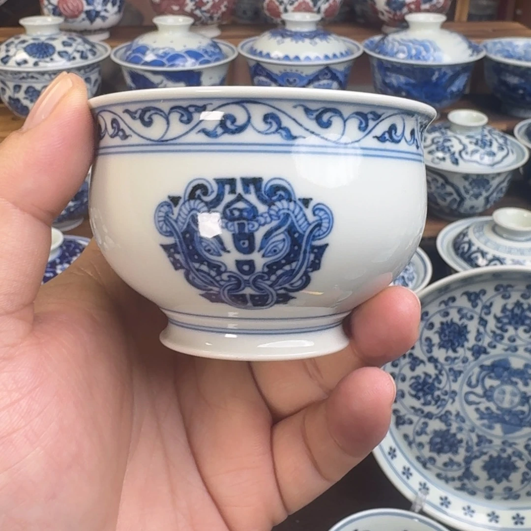 杯子陶瓷纯手工手绘瓷瓷