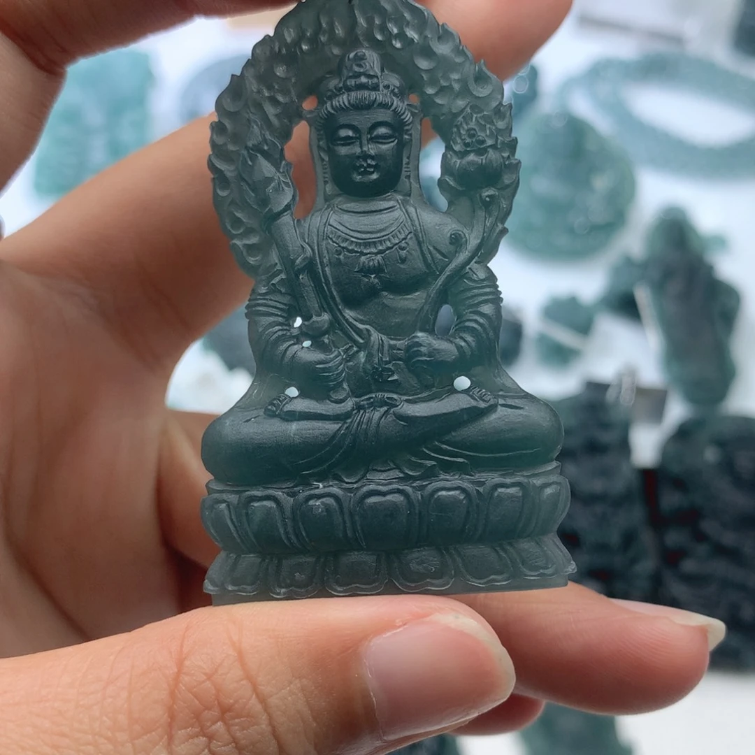 定制翡翠未镶嵌毛货不退不换