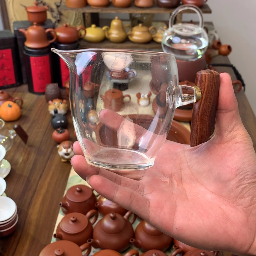 高端玻璃公道杯高款