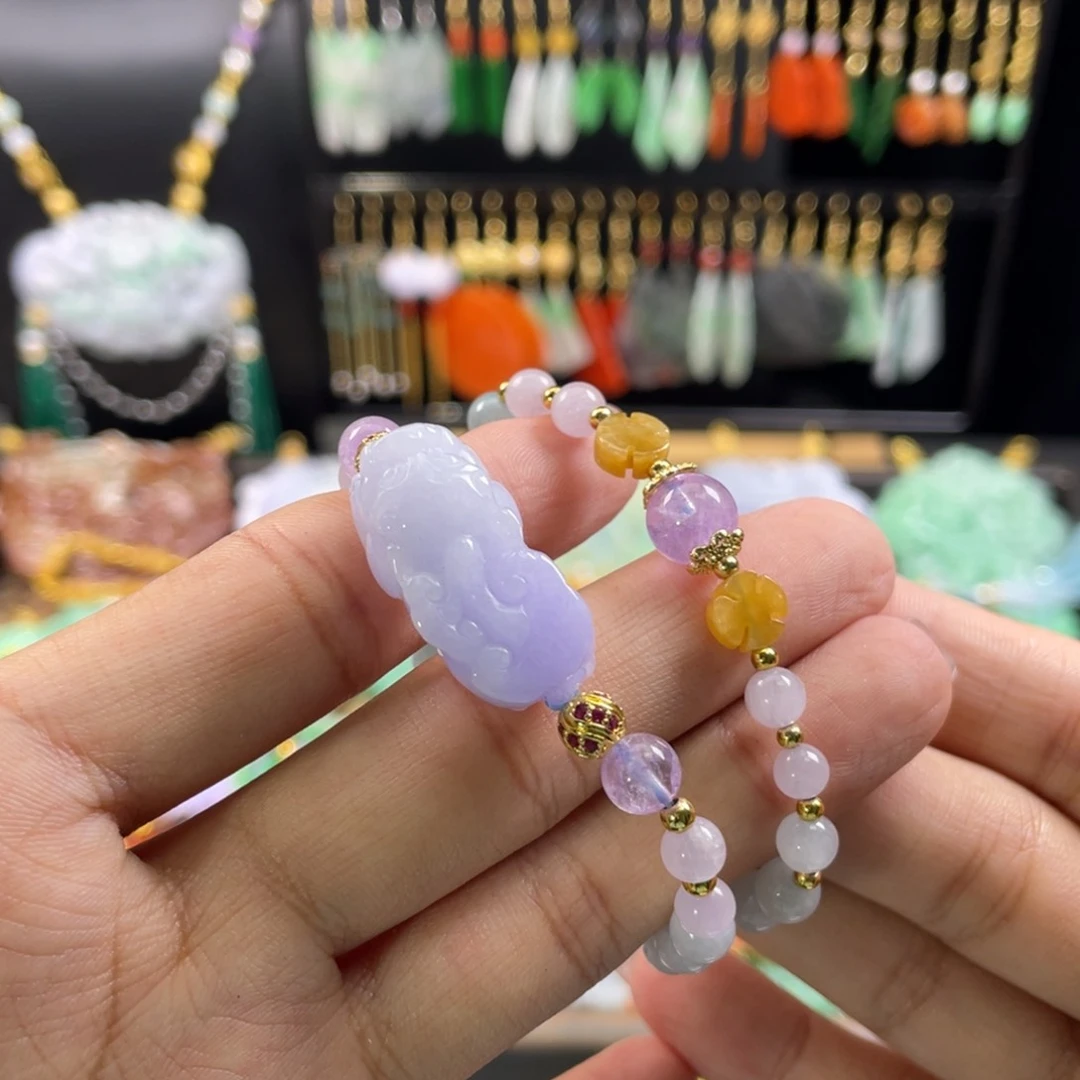 未镶嵌手链翡翠代编织