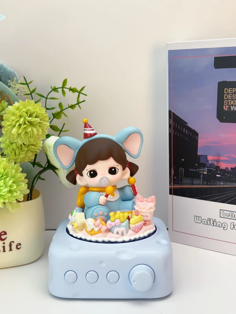 （主播现拆）馒头手工DIY奶油胶音响