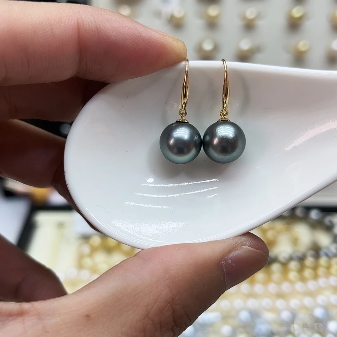 海水珍珠耳饰18K金镶嵌