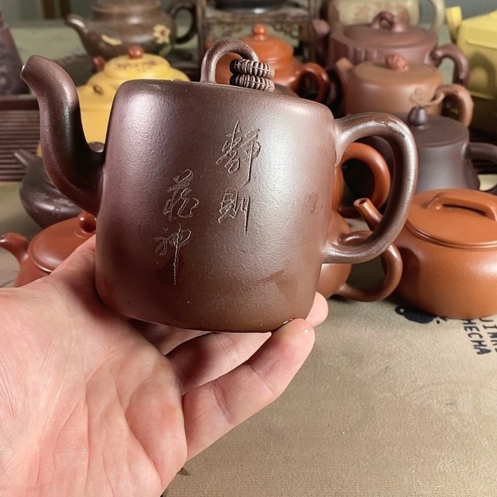 茶壶紫砂紫砂的微瑕