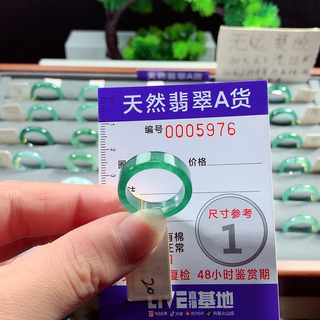 翡翠戒指未镶嵌20号