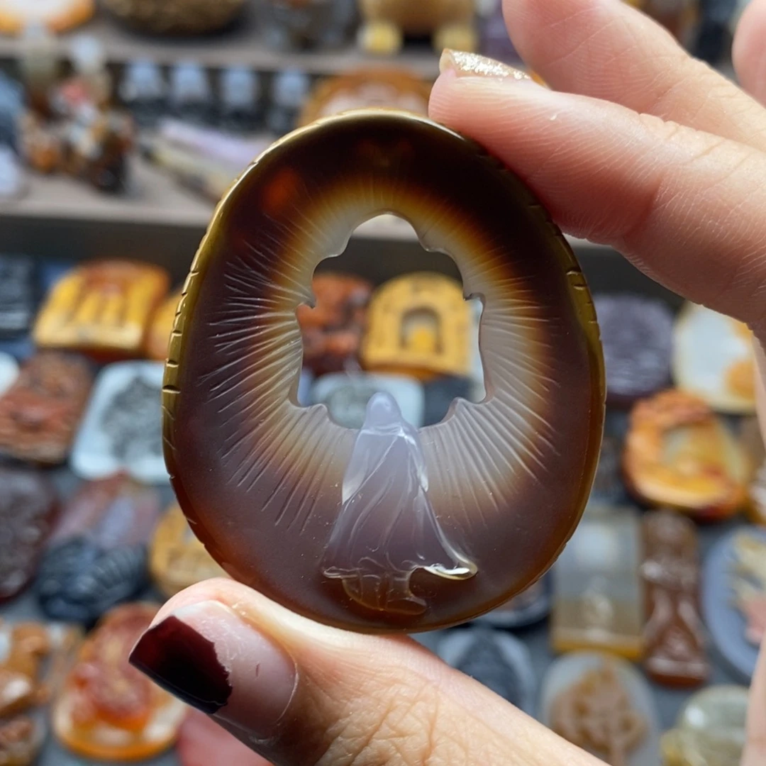 玛瑙/玉髓吊坠(不含链)未镶嵌