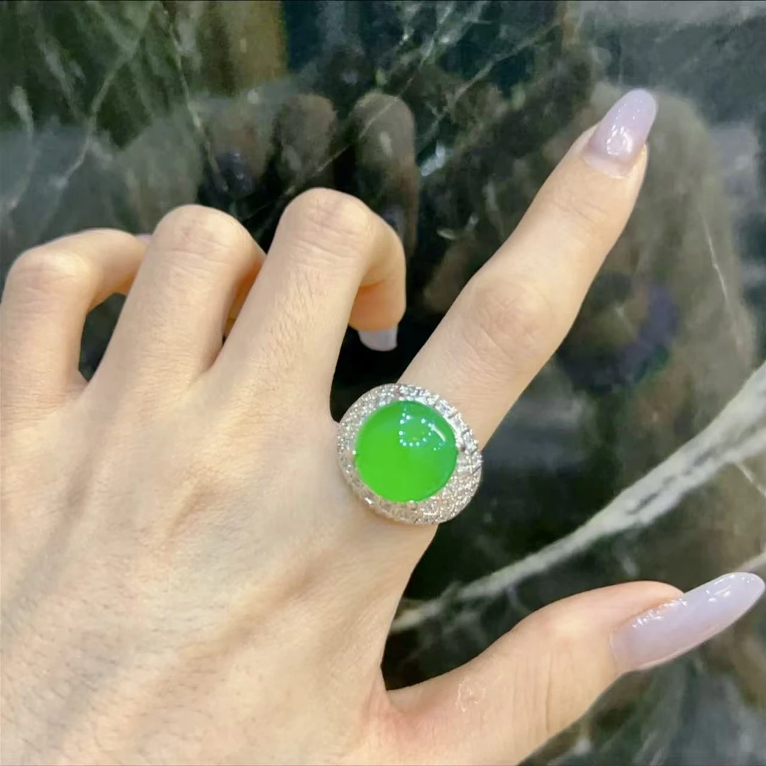 铜合金锆石戒指 时尚大气豪镶圆戒