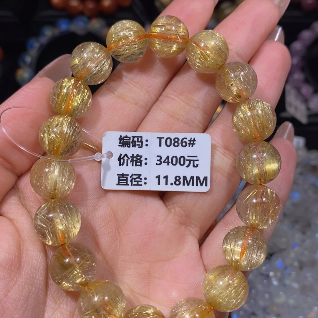 发晶手链未镶嵌T086#11.8mm