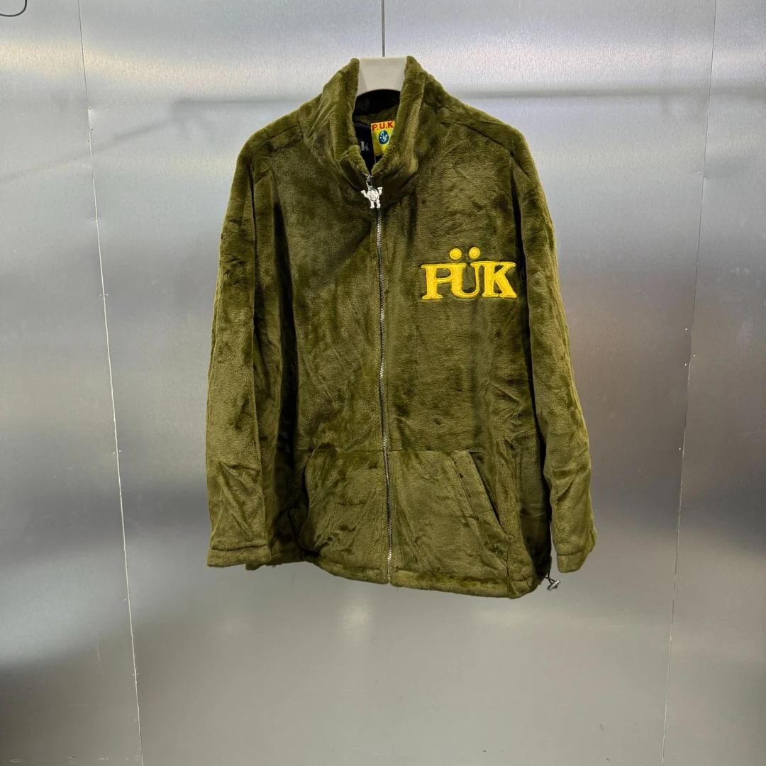 D05-121915-PUK秋冬季后背立体刺绣印花夹克外套