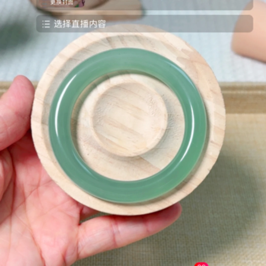 天然玛瑙手镯圆条高冰微瑕圈口54～55