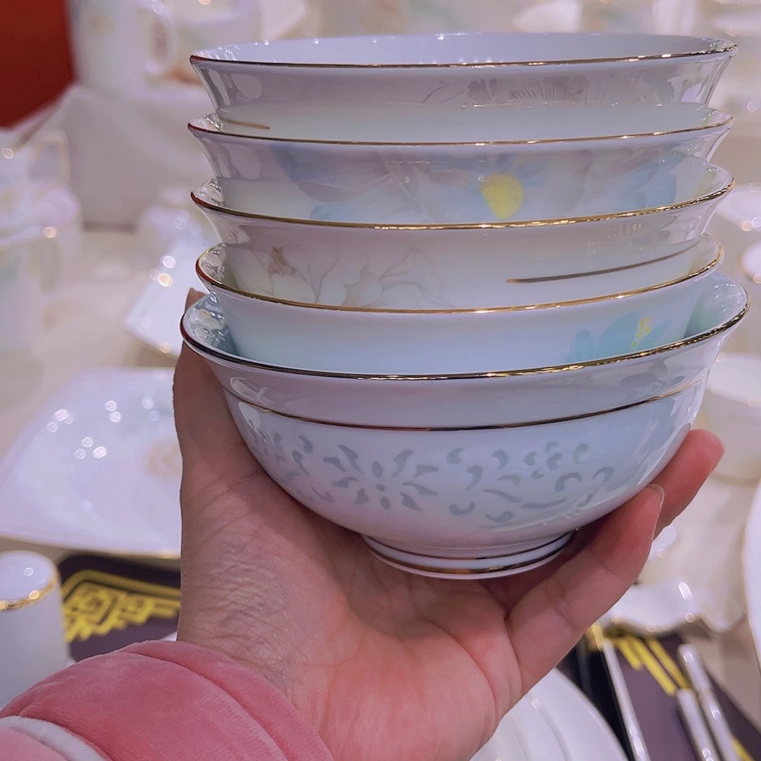 瓷单米饭碗5个款11111