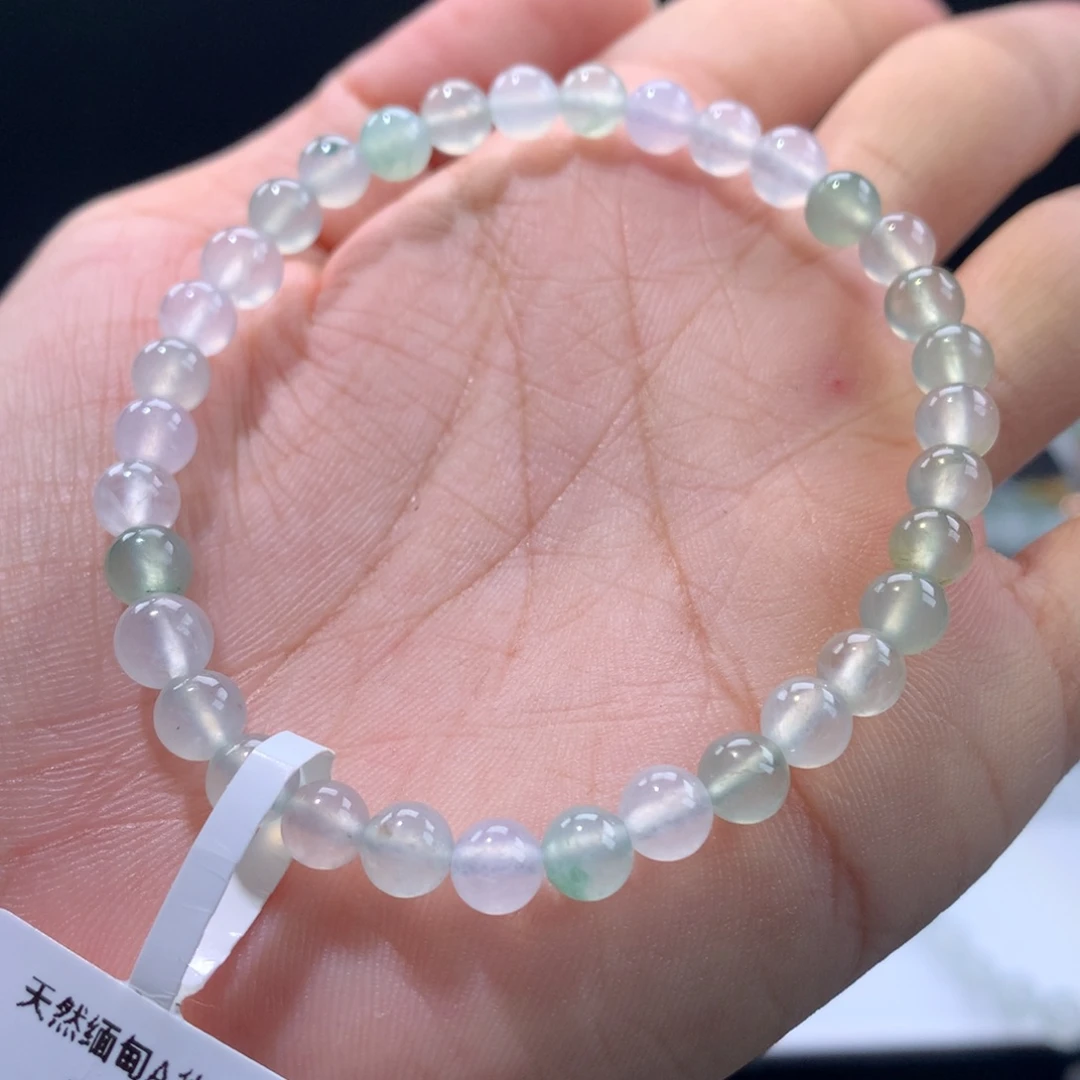 翡翠未镶嵌手链卡5.6