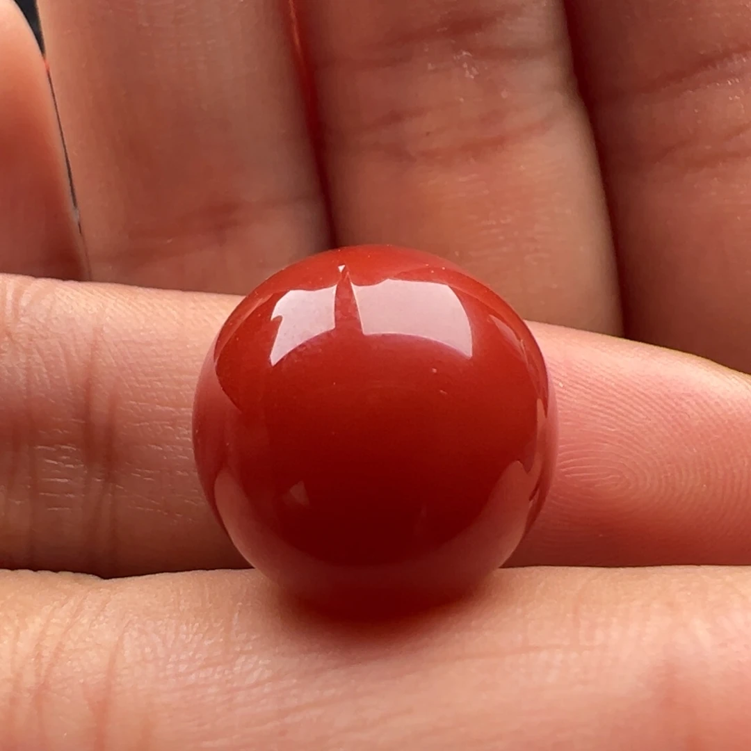 南红玛瑙未镶嵌圆珠15.6