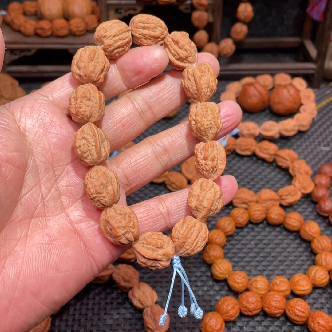 文玩核桃手串 塞级 原生态 嵩山老树蛤蟆头