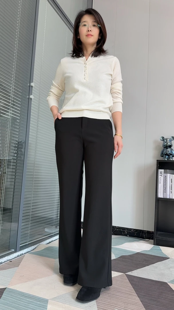 【加绒小神裤】高弹力高腰秋冬加绒显瘦直筒微喇裤