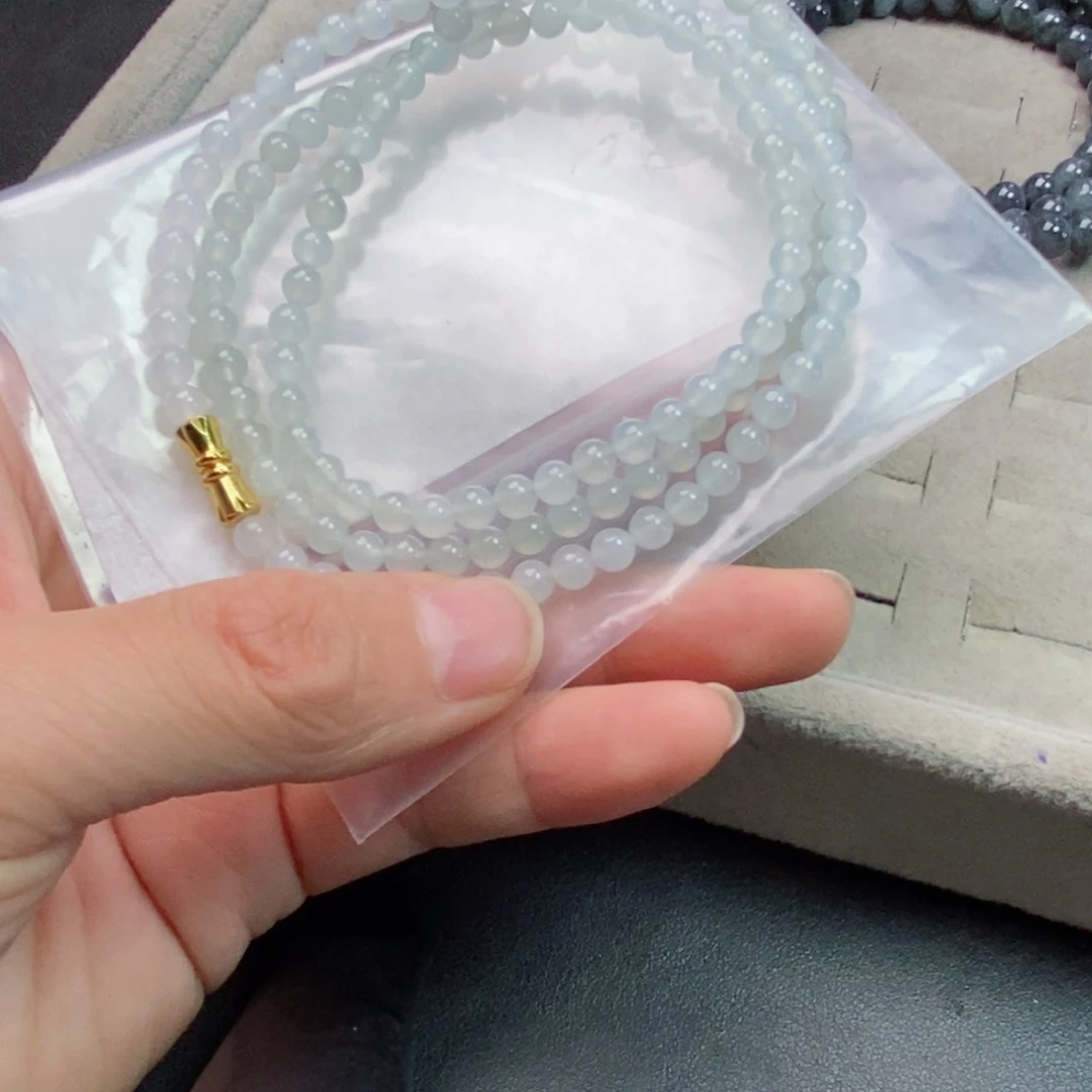 定制翡翠未镶嵌仙****s翡翠定制手链