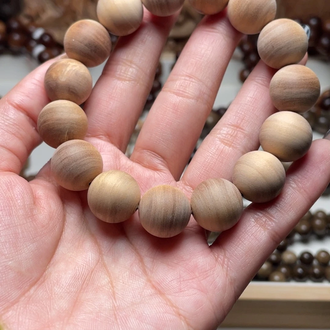 檀香木手串/手链瑕疵1.2粗抛