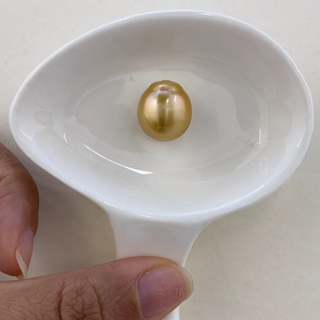 未镶嵌耳饰海水珍珠裸珠13.6mm