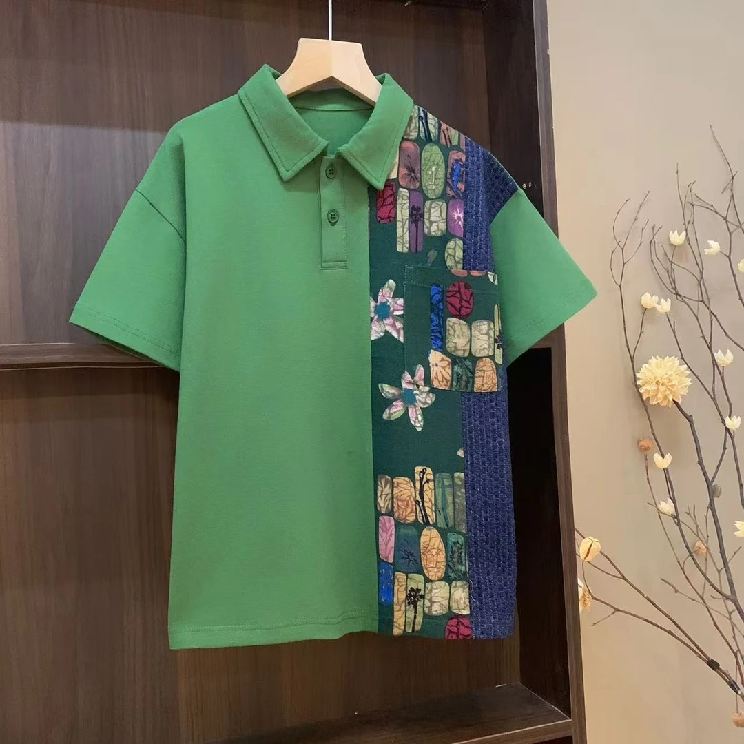 【年中清货】时尚polo潮童韩版男女童时尚中大童休闲短袖T恤YG6180