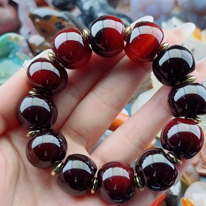 飒***)玛瑙未镶嵌手饰吊坠