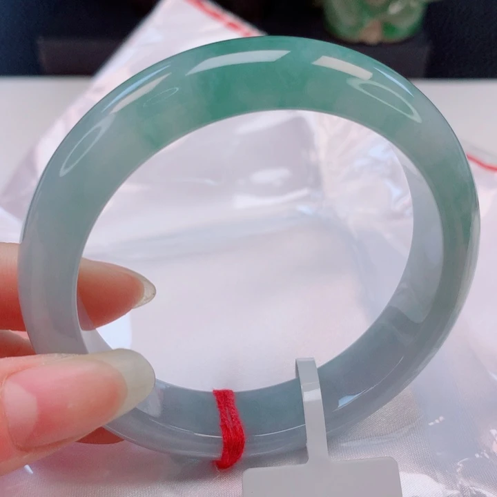 翡翠未镶嵌手镯55圈