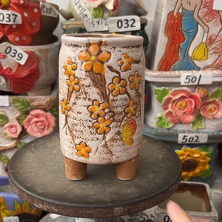 粗陶材质多肉花盆