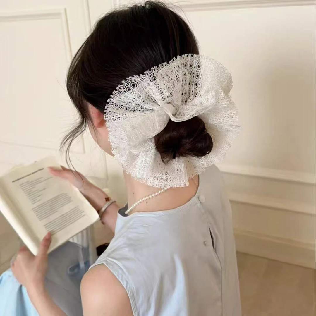 【雪糕】t1799 蕾丝蓬松款发圈