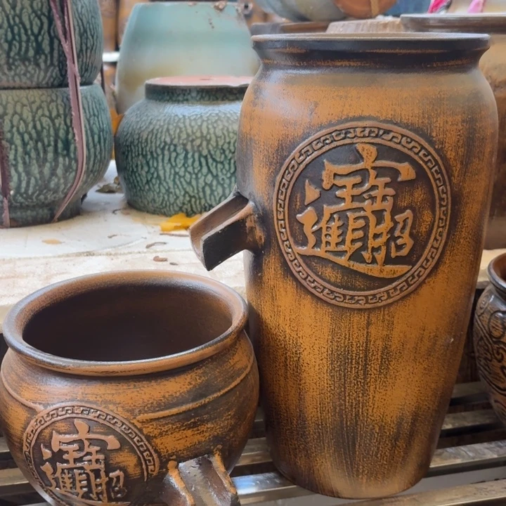 粗陶口径19/39，20/17进水口2.5厘米