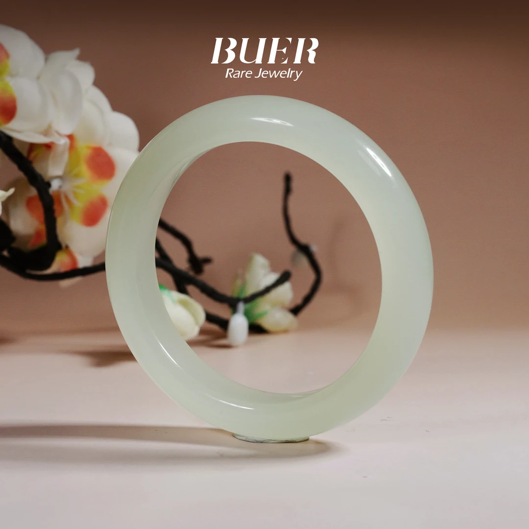 【不二】和田玉高冰晴手镯（多样性发其一）