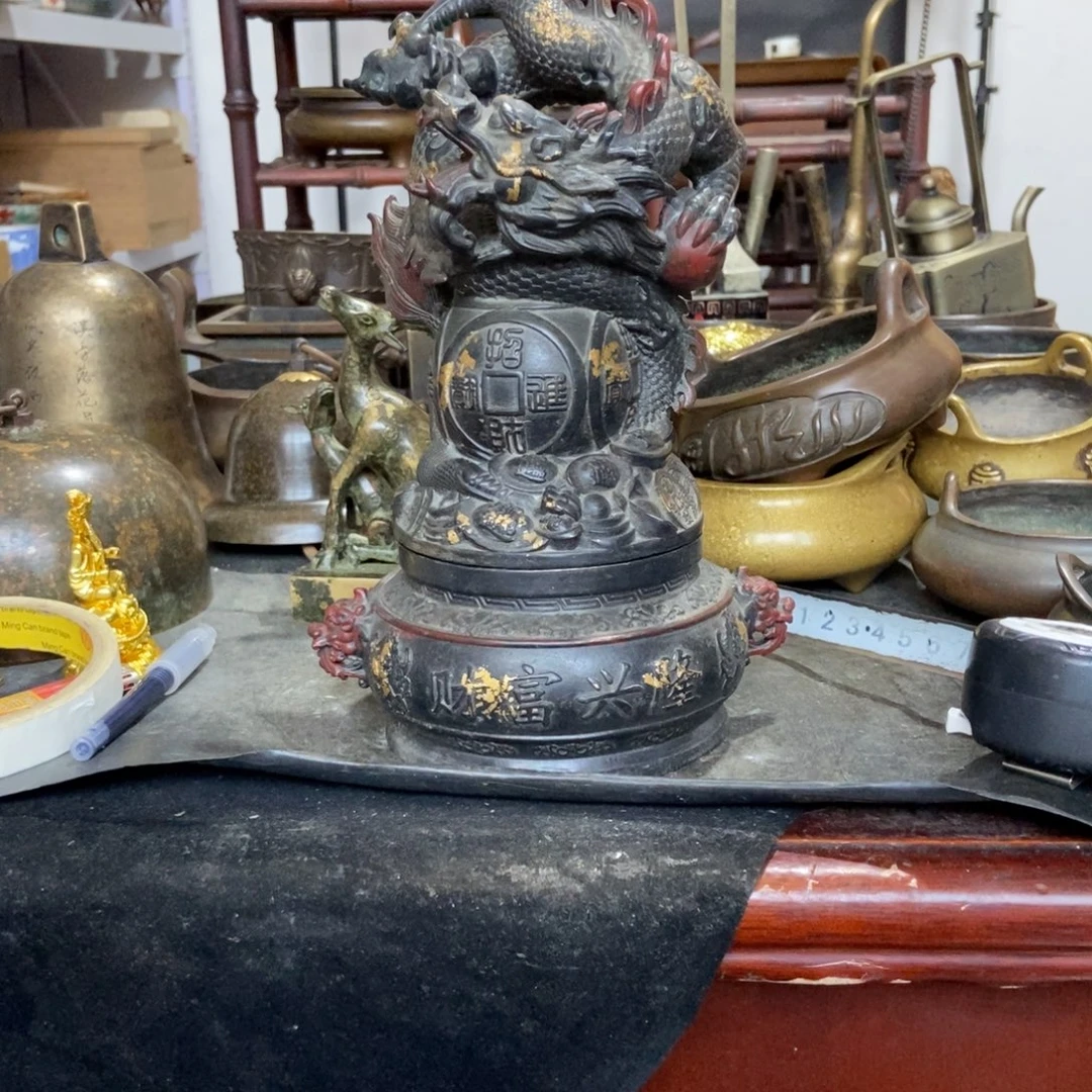 铜器工艺品摆件香炉摆件