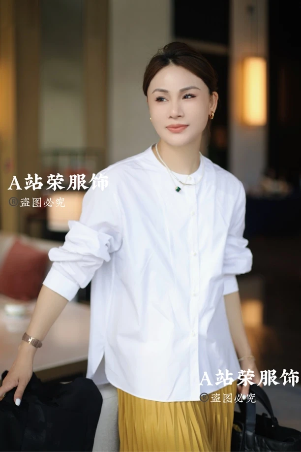【荣姐精选】知性美茧袖衬衣
