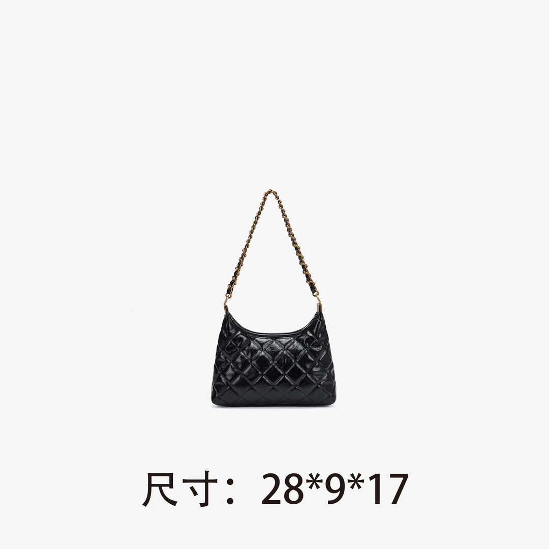【C102】菱格腋下包-新款女包斜挎包百搭单肩包2515（尺寸28*9*17）