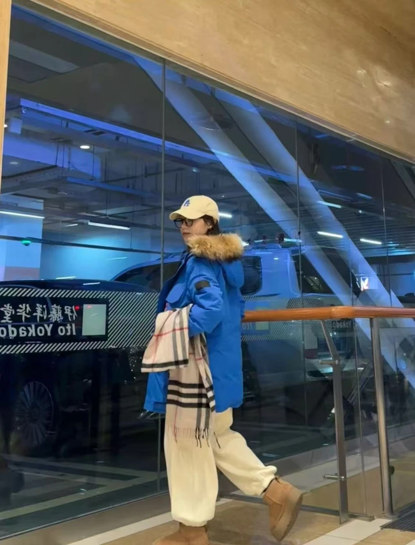 08远征派克服中长款男女休闲百搭羽绒服秋冬加厚派克免洗